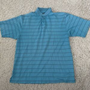 Nike Tiger Woods Collection Shirt Mens Medium Golf Polo Blue Lightweight